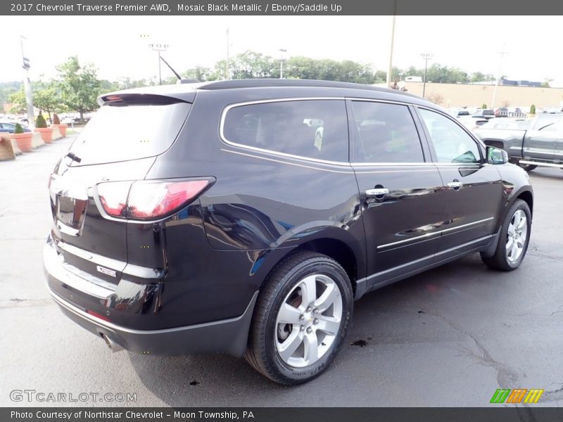 Mosaic Black Metallic / Ebony/Saddle Up 2017 Chevrolet Traverse Premier AWD