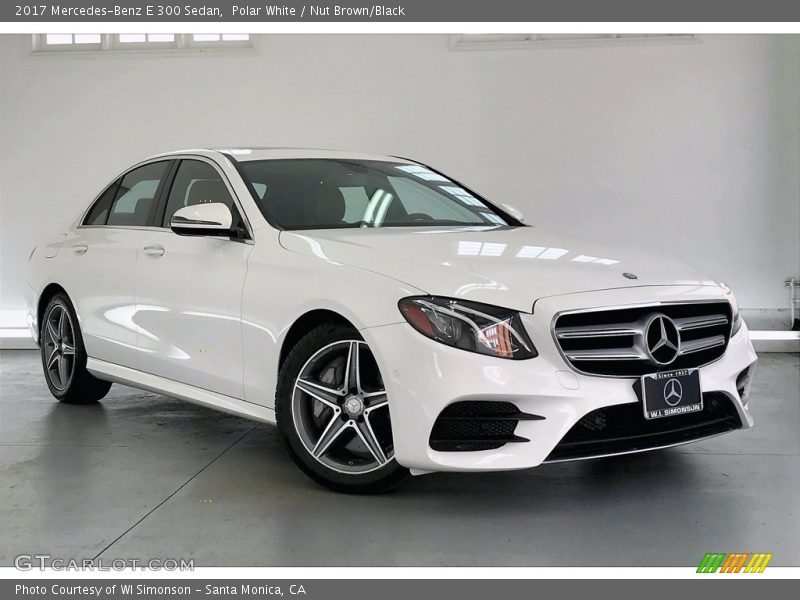 Polar White / Nut Brown/Black 2017 Mercedes-Benz E 300 Sedan
