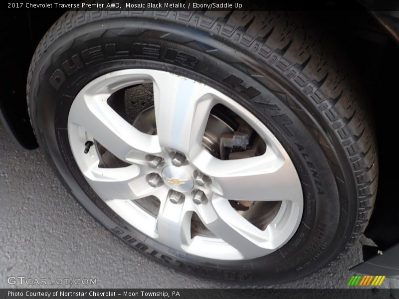 Mosaic Black Metallic / Ebony/Saddle Up 2017 Chevrolet Traverse Premier AWD