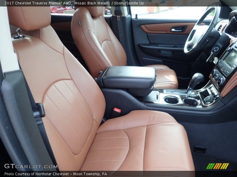 Mosaic Black Metallic / Ebony/Saddle Up 2017 Chevrolet Traverse Premier AWD