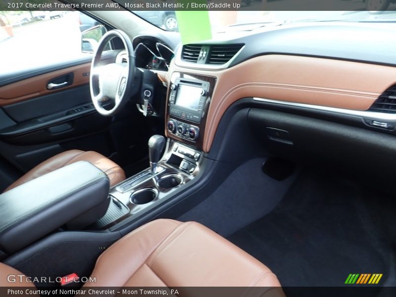 Mosaic Black Metallic / Ebony/Saddle Up 2017 Chevrolet Traverse Premier AWD