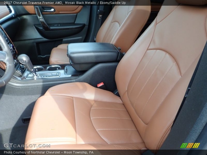 Mosaic Black Metallic / Ebony/Saddle Up 2017 Chevrolet Traverse Premier AWD