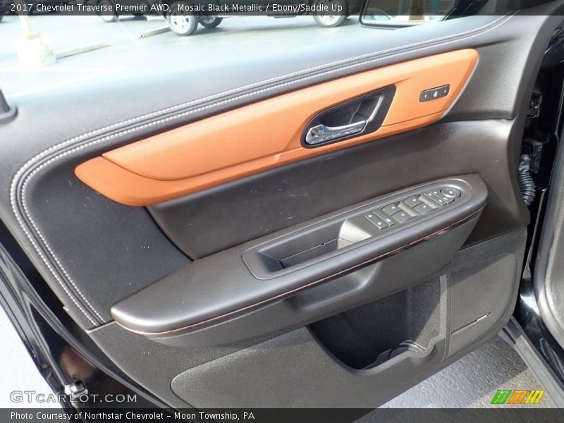 Mosaic Black Metallic / Ebony/Saddle Up 2017 Chevrolet Traverse Premier AWD