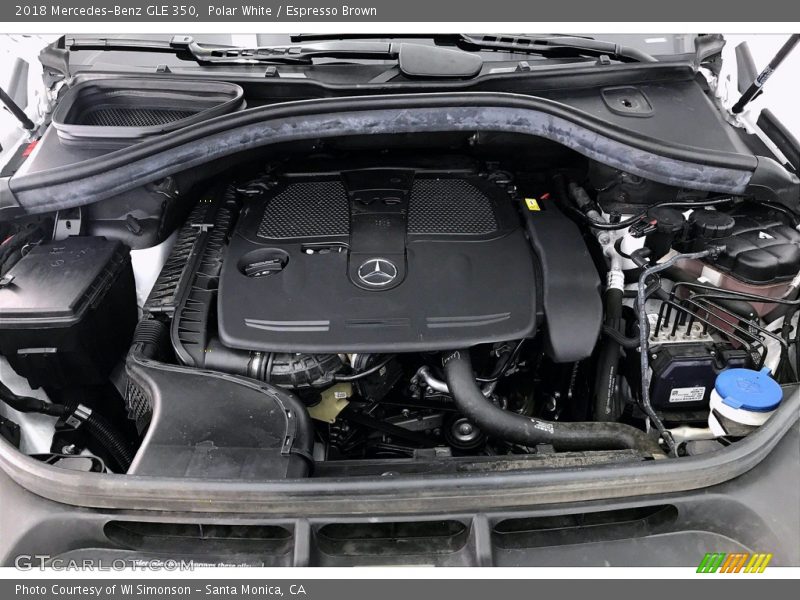 Polar White / Espresso Brown 2018 Mercedes-Benz GLE 350
