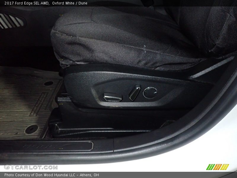 Oxford White / Dune 2017 Ford Edge SEL AWD