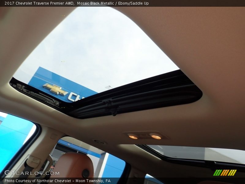 Mosaic Black Metallic / Ebony/Saddle Up 2017 Chevrolet Traverse Premier AWD