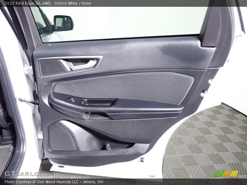 Oxford White / Dune 2017 Ford Edge SEL AWD