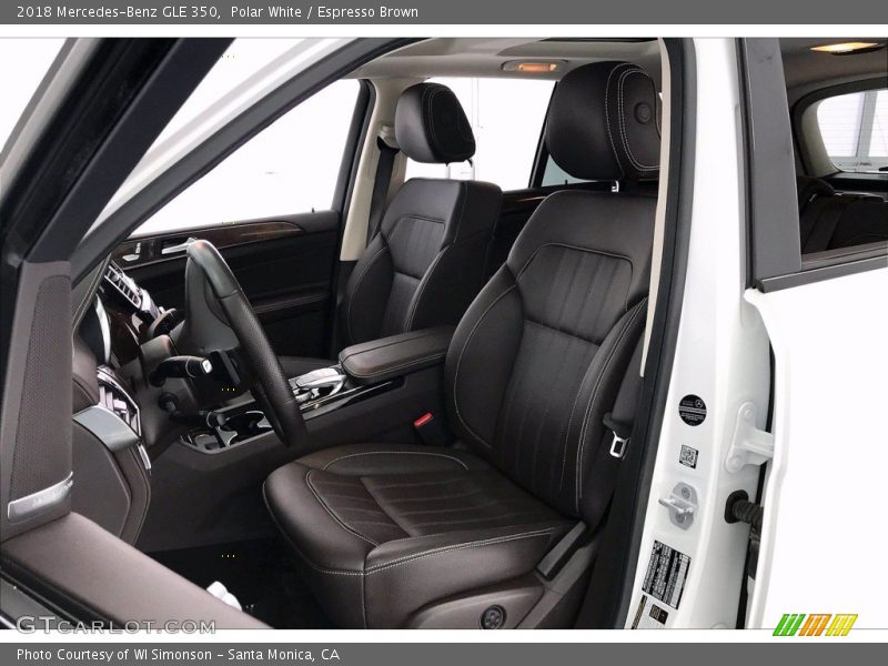 Front Seat of 2018 GLE 350