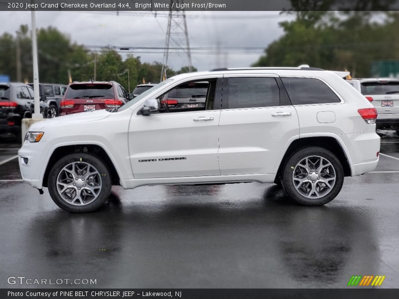 Bright White / Light Frost/Brown 2020 Jeep Grand Cherokee Overland 4x4