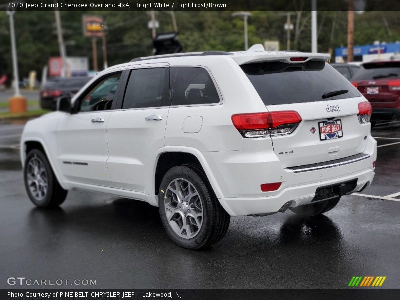 Bright White / Light Frost/Brown 2020 Jeep Grand Cherokee Overland 4x4