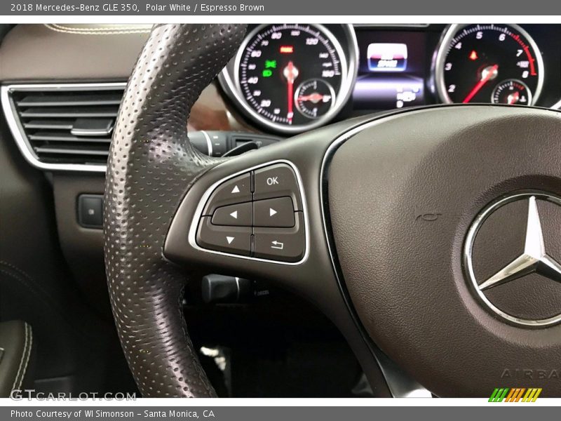 Polar White / Espresso Brown 2018 Mercedes-Benz GLE 350