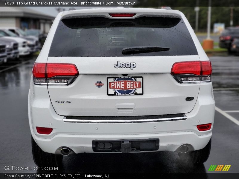 Bright White / Light Frost/Brown 2020 Jeep Grand Cherokee Overland 4x4