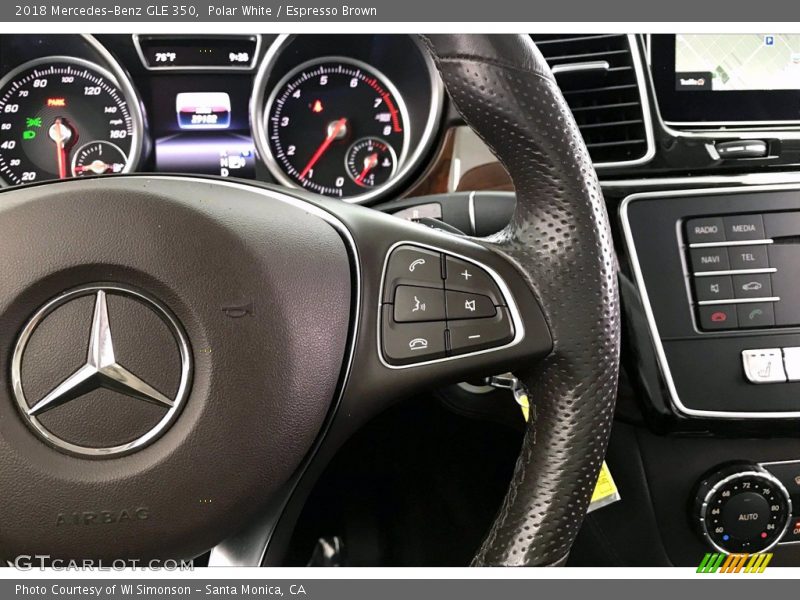 Polar White / Espresso Brown 2018 Mercedes-Benz GLE 350