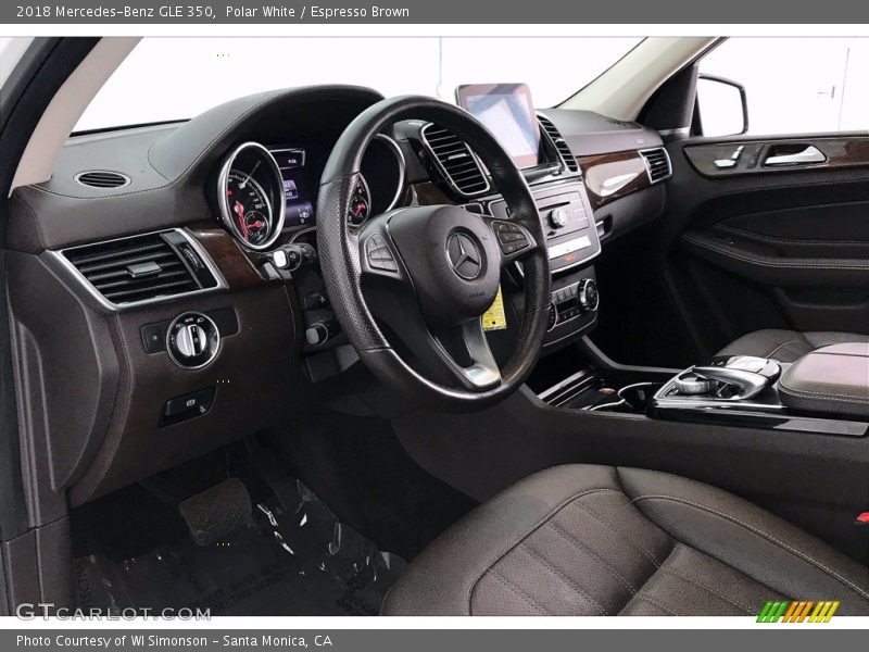 Polar White / Espresso Brown 2018 Mercedes-Benz GLE 350