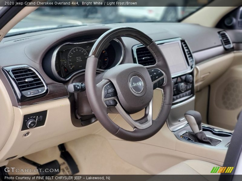 Bright White / Light Frost/Brown 2020 Jeep Grand Cherokee Overland 4x4