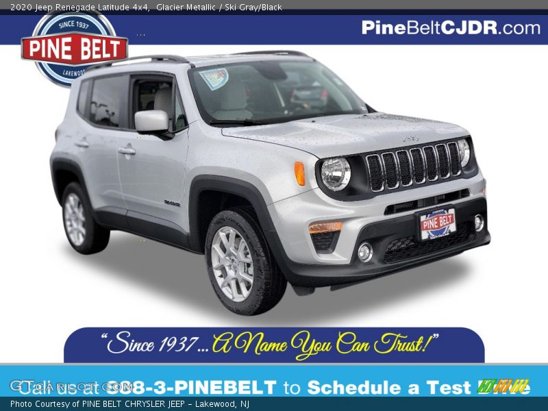 Glacier Metallic / Ski Gray/Black 2020 Jeep Renegade Latitude 4x4