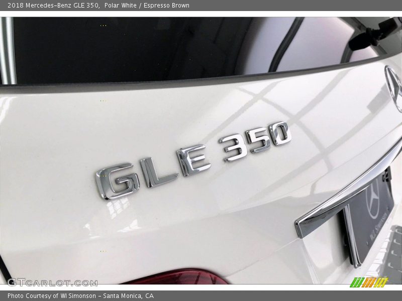 Polar White / Espresso Brown 2018 Mercedes-Benz GLE 350