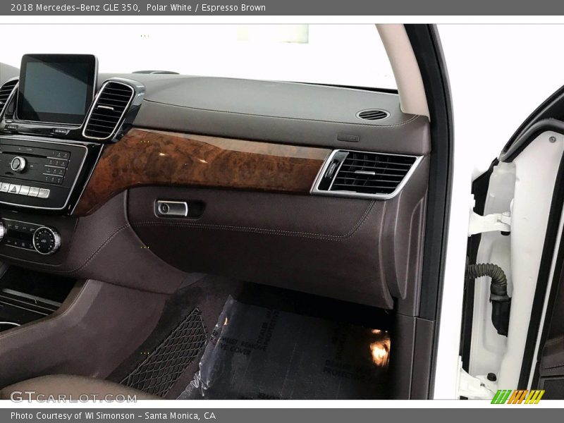 Polar White / Espresso Brown 2018 Mercedes-Benz GLE 350