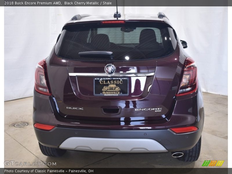 Black Cherry Metallic / Shale 2018 Buick Encore Premium AWD