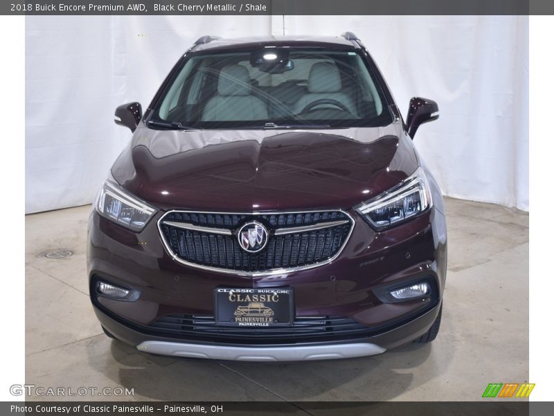 Black Cherry Metallic / Shale 2018 Buick Encore Premium AWD