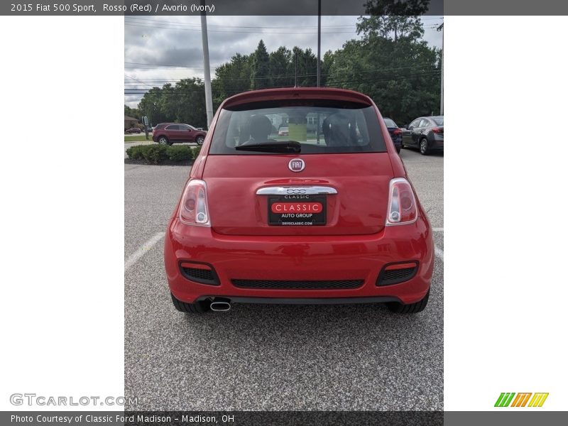 Rosso (Red) / Avorio (Ivory) 2015 Fiat 500 Sport