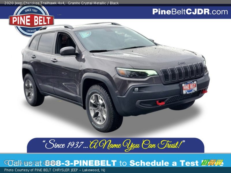 Granite Crystal Metallic / Black 2020 Jeep Cherokee Trailhawk 4x4