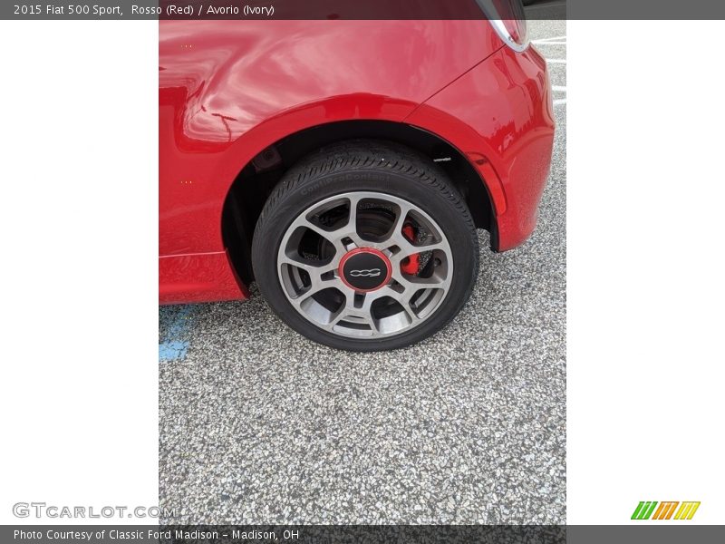Rosso (Red) / Avorio (Ivory) 2015 Fiat 500 Sport