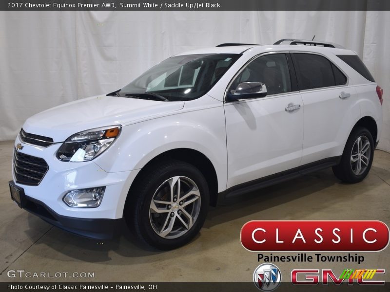 Summit White / Saddle Up/Jet Black 2017 Chevrolet Equinox Premier AWD