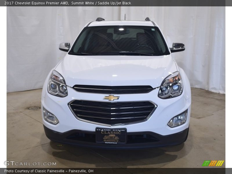 Summit White / Saddle Up/Jet Black 2017 Chevrolet Equinox Premier AWD