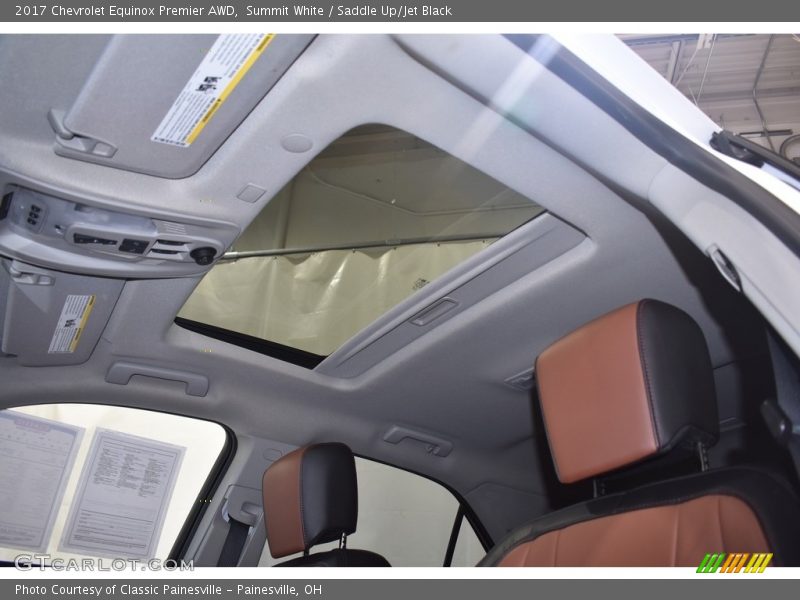 Summit White / Saddle Up/Jet Black 2017 Chevrolet Equinox Premier AWD