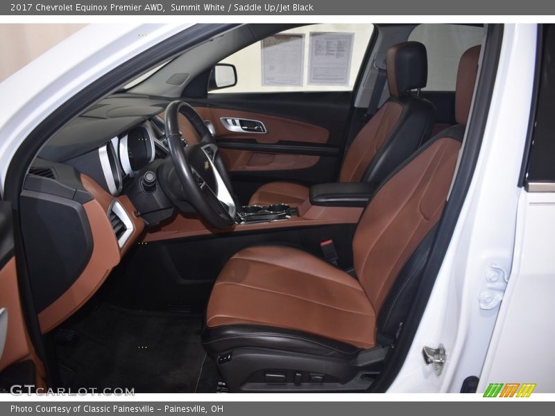 Summit White / Saddle Up/Jet Black 2017 Chevrolet Equinox Premier AWD