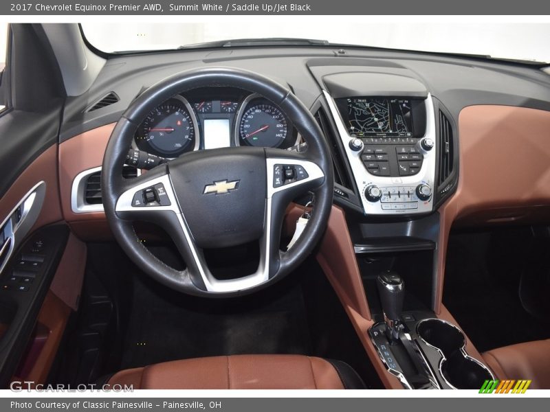 Summit White / Saddle Up/Jet Black 2017 Chevrolet Equinox Premier AWD
