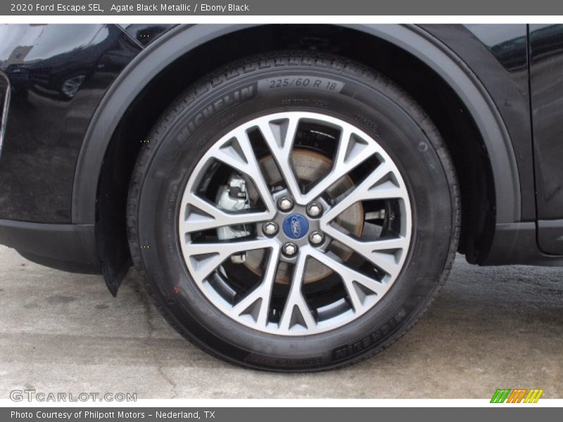 Agate Black Metallic / Ebony Black 2020 Ford Escape SEL