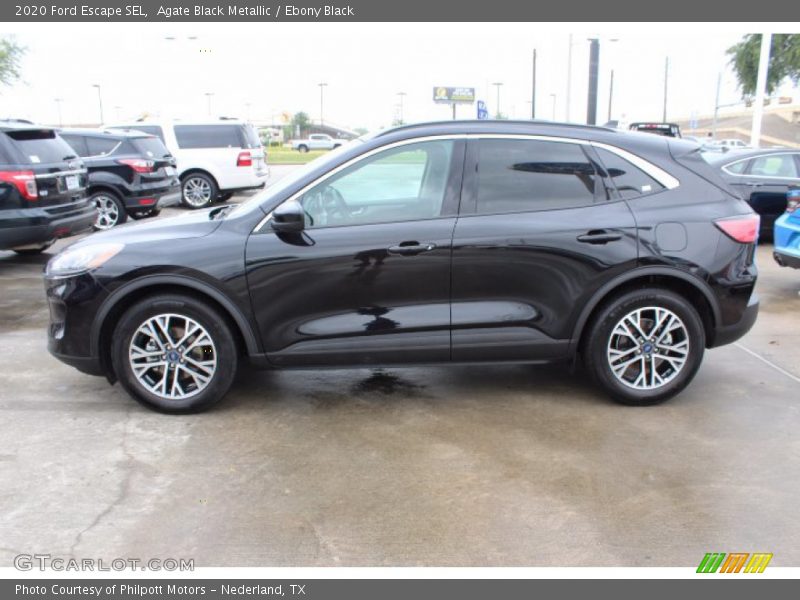Agate Black Metallic / Ebony Black 2020 Ford Escape SEL