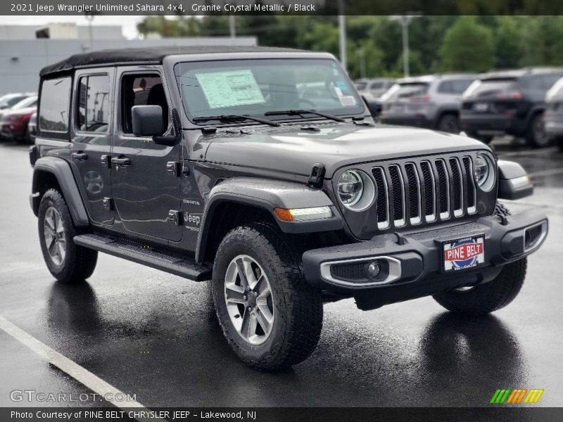 Granite Crystal Metallic / Black 2021 Jeep Wrangler Unlimited Sahara 4x4
