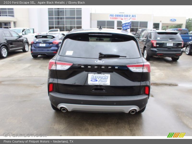 Agate Black Metallic / Ebony Black 2020 Ford Escape SEL