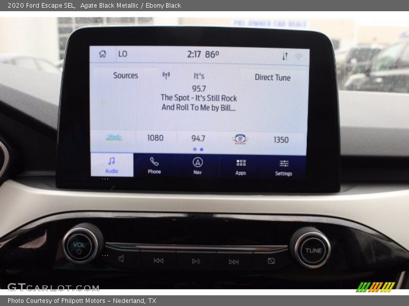 Agate Black Metallic / Ebony Black 2020 Ford Escape SEL