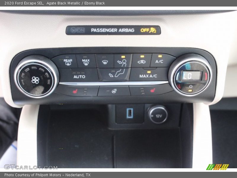Agate Black Metallic / Ebony Black 2020 Ford Escape SEL