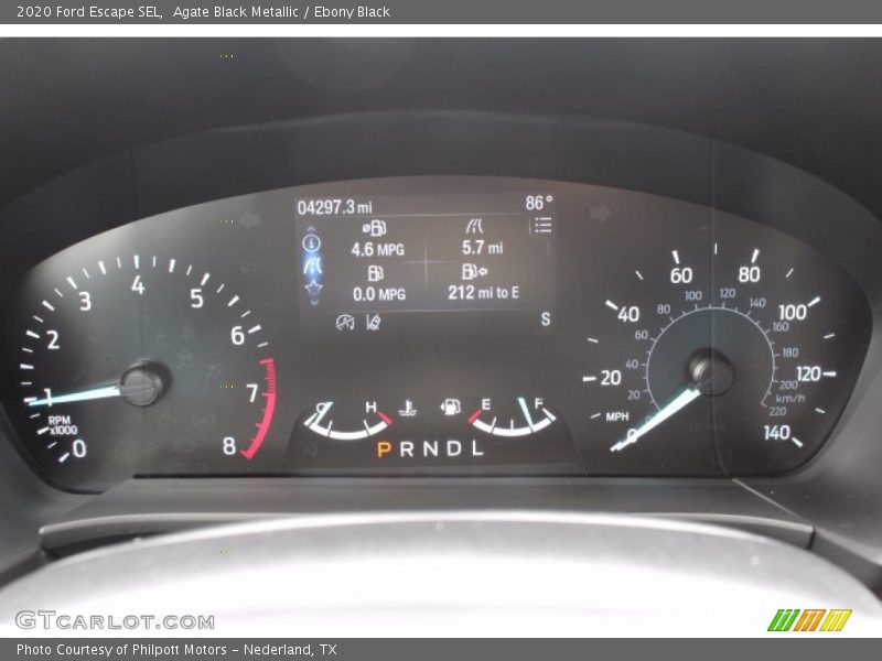 Agate Black Metallic / Ebony Black 2020 Ford Escape SEL