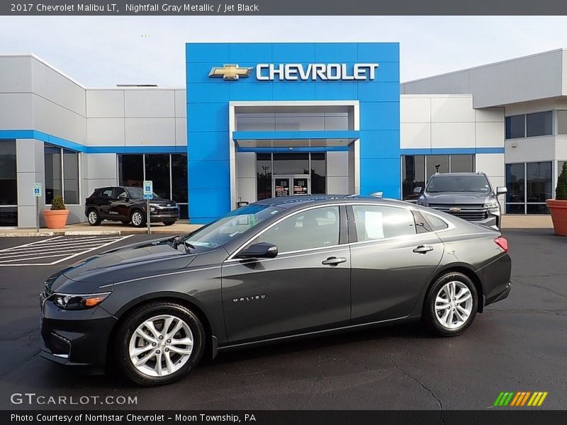 Nightfall Gray Metallic / Jet Black 2017 Chevrolet Malibu LT
