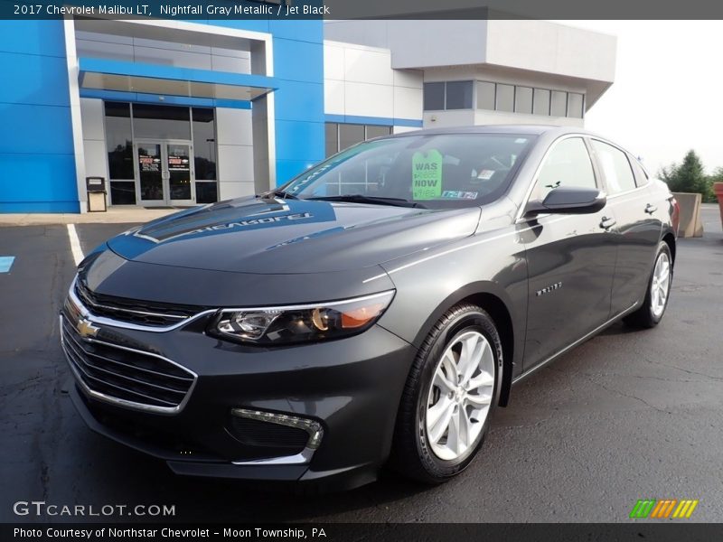 Nightfall Gray Metallic / Jet Black 2017 Chevrolet Malibu LT