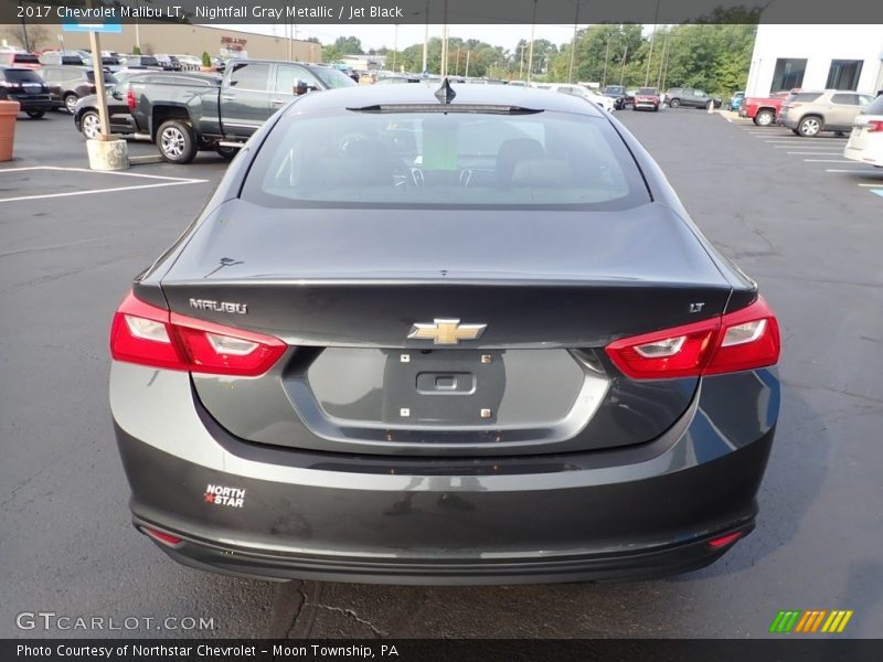 Nightfall Gray Metallic / Jet Black 2017 Chevrolet Malibu LT