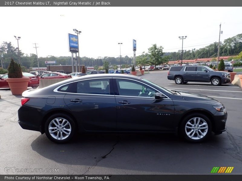 Nightfall Gray Metallic / Jet Black 2017 Chevrolet Malibu LT