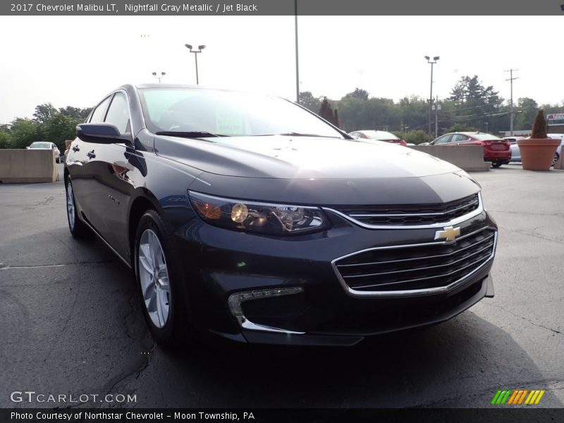 Nightfall Gray Metallic / Jet Black 2017 Chevrolet Malibu LT
