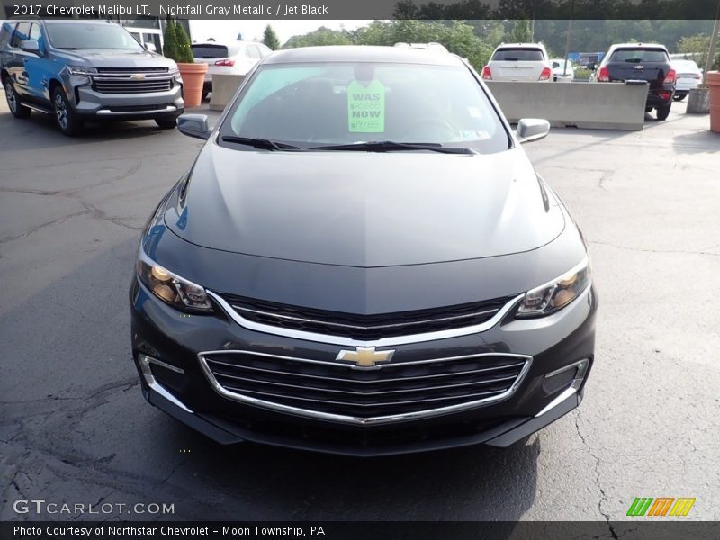 Nightfall Gray Metallic / Jet Black 2017 Chevrolet Malibu LT