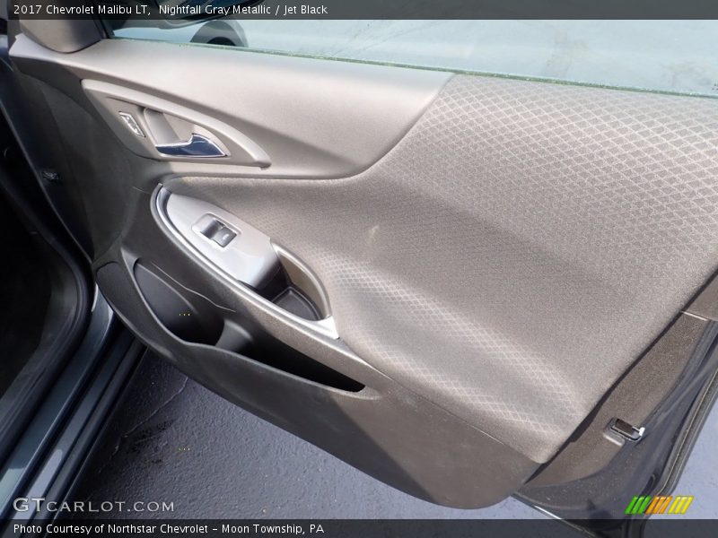 Nightfall Gray Metallic / Jet Black 2017 Chevrolet Malibu LT