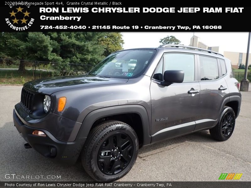 Granite Crystal Metallic / Black 2020 Jeep Renegade Sport 4x4