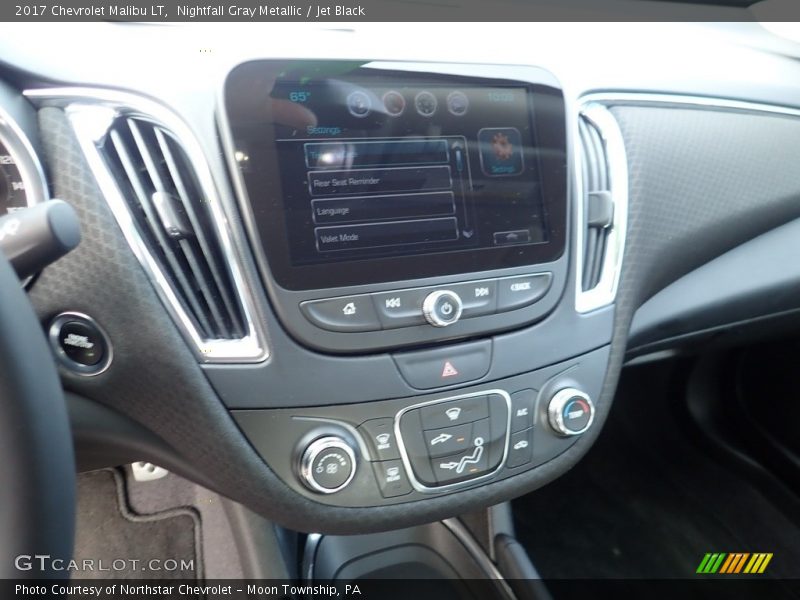 Nightfall Gray Metallic / Jet Black 2017 Chevrolet Malibu LT