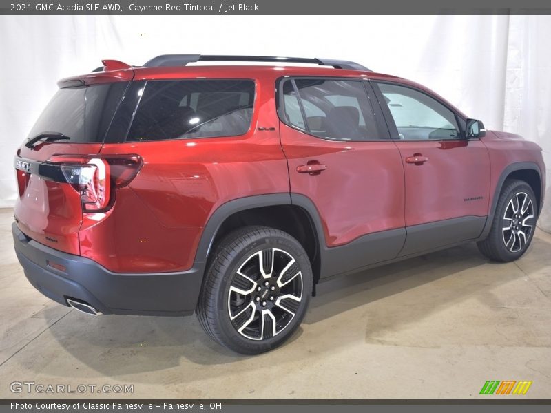 Cayenne Red Tintcoat / Jet Black 2021 GMC Acadia SLE AWD