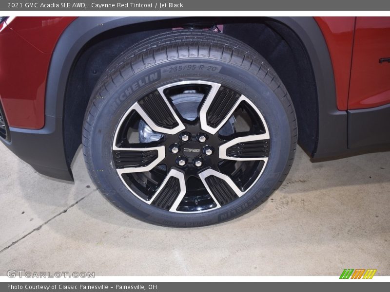 Cayenne Red Tintcoat / Jet Black 2021 GMC Acadia SLE AWD